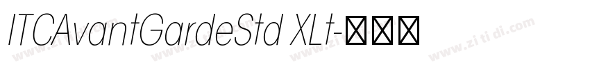 ITCAvantGardeStd XLt字体转换
